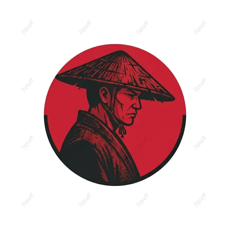 Minimalist Samurai Circular Icons