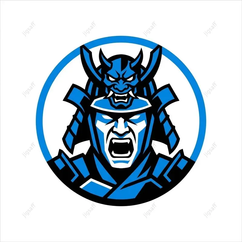 Minimalist Samurai Circular Icons