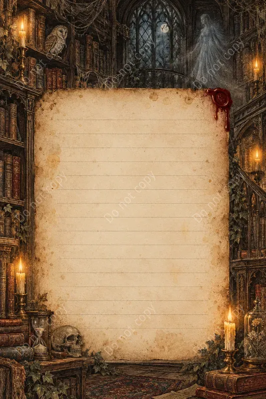 Gothic Ghost Story Journal Pages