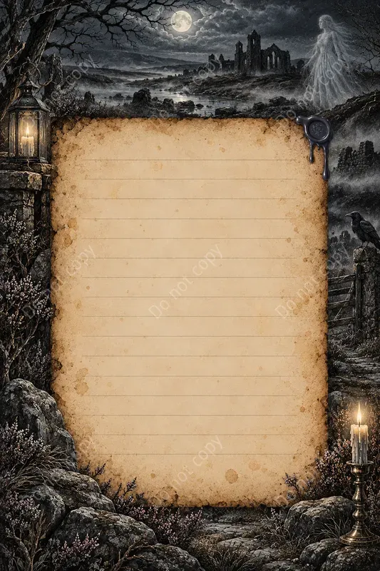 Gothic Ghost Story Journal Pages