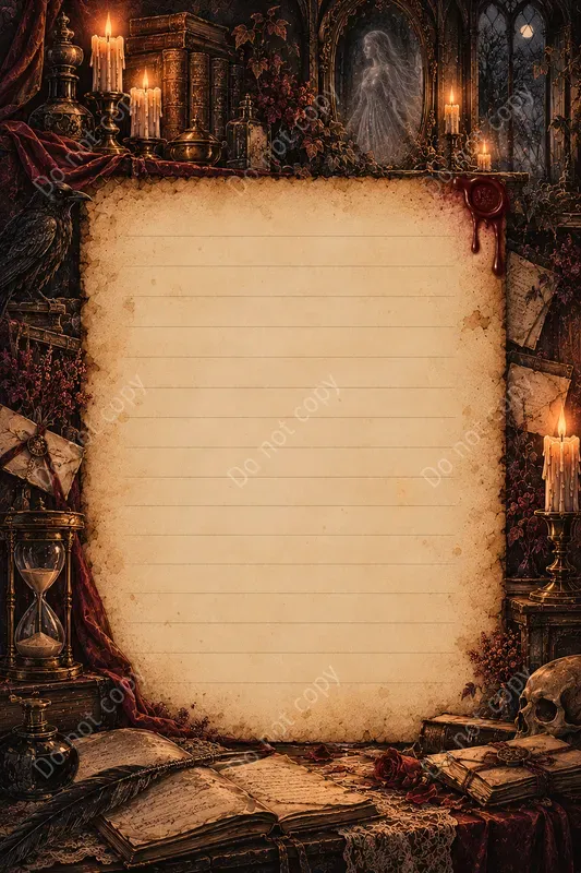 Gothic Ghost Story Journal Pages