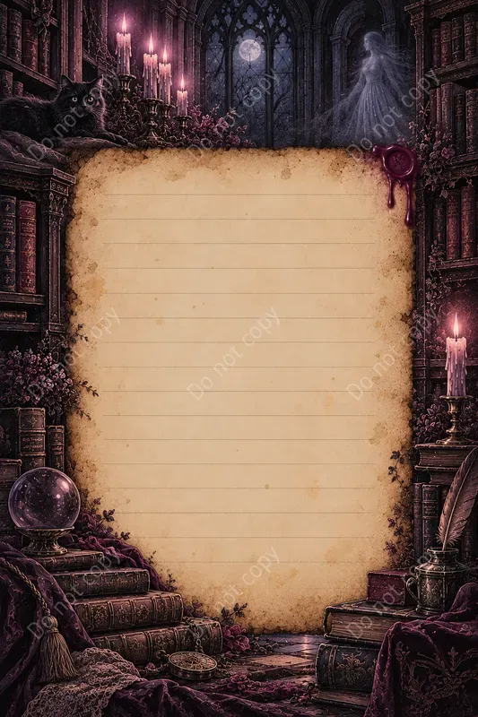 Gothic Ghost Story Journal Pages
