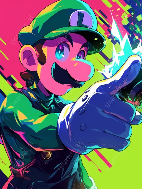 Retro Futurism Nintendo Characters