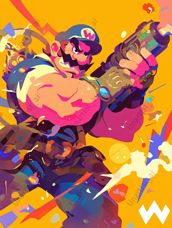 Retro Futurism Nintendo Characters