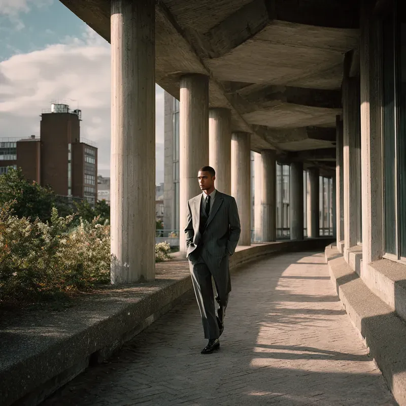 Brutalist Architecture Meets Fashion
