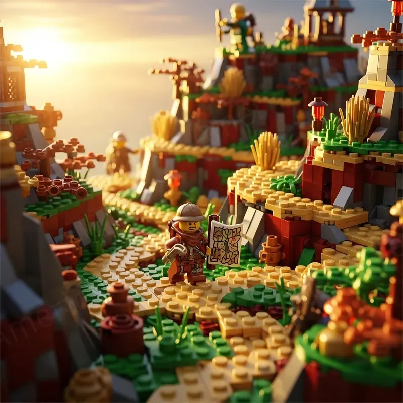 Cinematic Lego Landscapes
