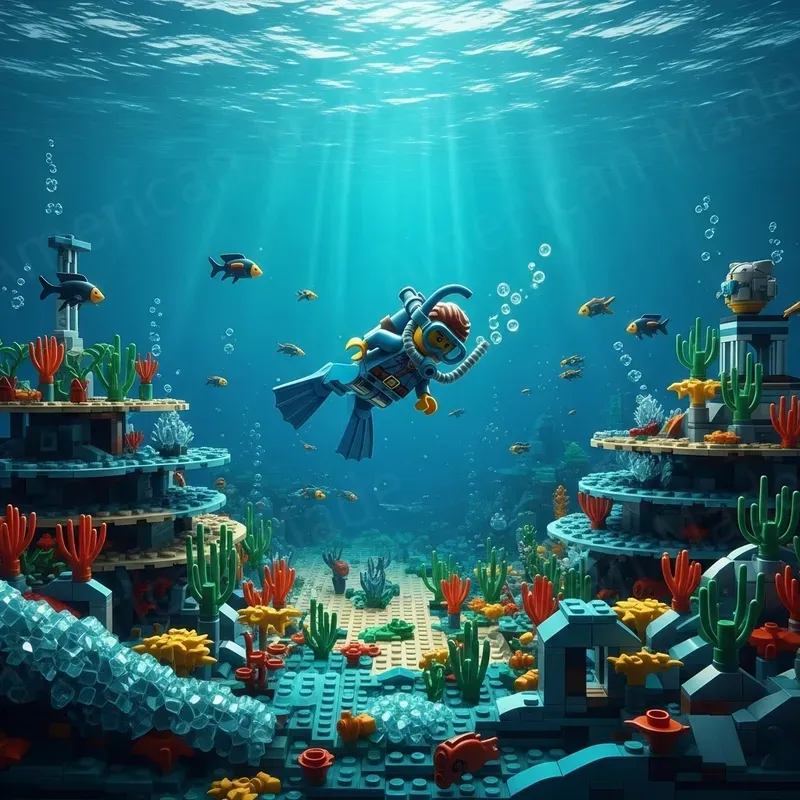 Cinematic Lego Landscapes