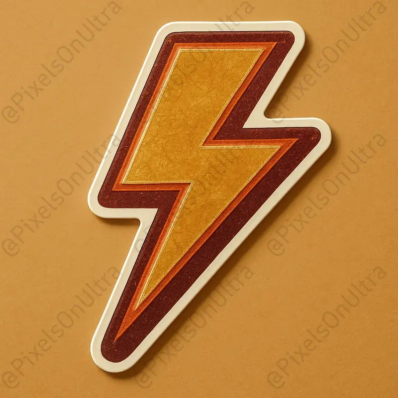 Retro Varsity Glossy Sticker Symbols