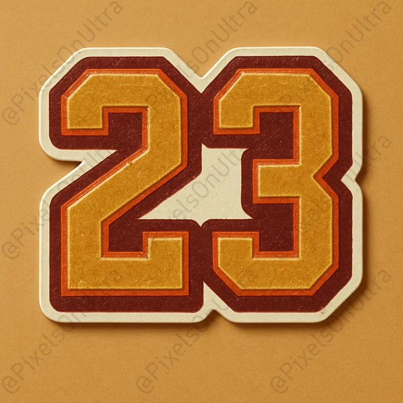 Retro Varsity Glossy Sticker Symbols