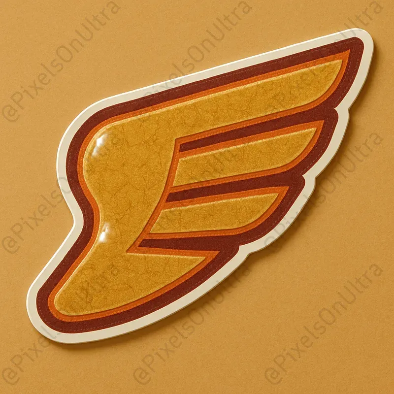 Retro Varsity Glossy Sticker Symbols