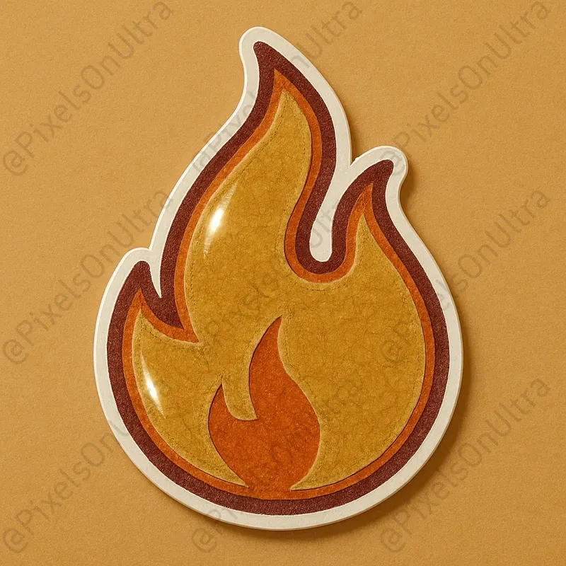 Retro Varsity Glossy Sticker Symbols