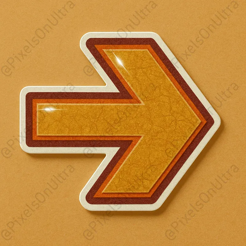 Retro Varsity Glossy Sticker Symbols