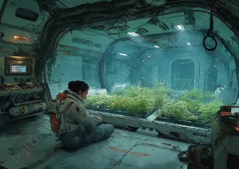 Futuristic Space Station Scifi Interiors