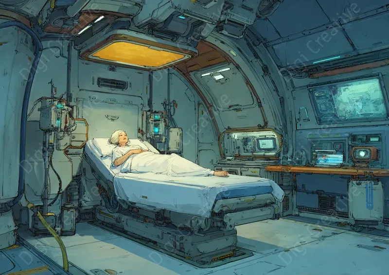 Futuristic Space Station Scifi Interiors