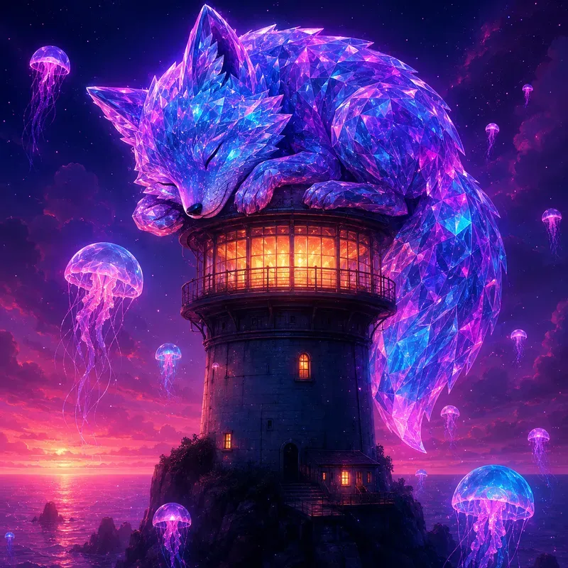 Neon Surreal Dreamscapes