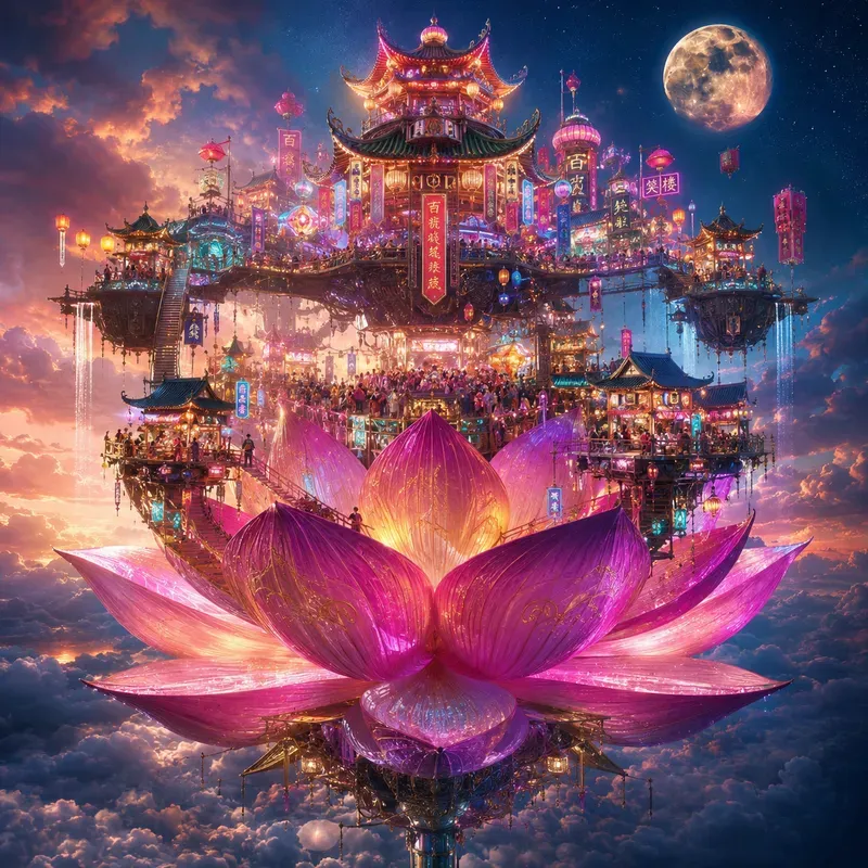 Neon Surreal Dreamscapes