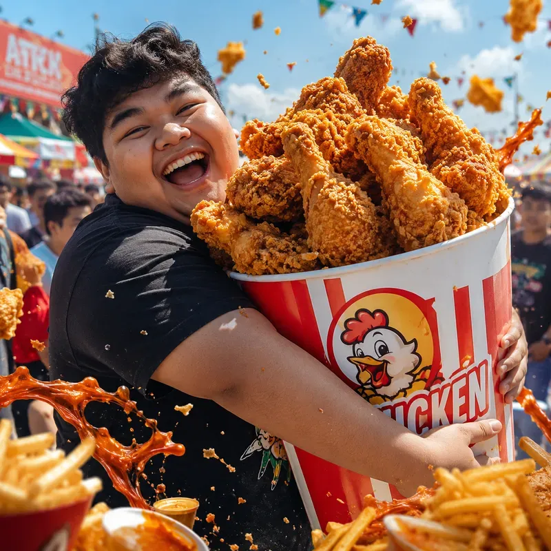 Giant Food Hug Festival Portraits