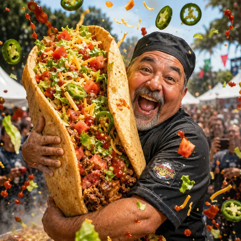 Giant Food Hug Festival Portraits