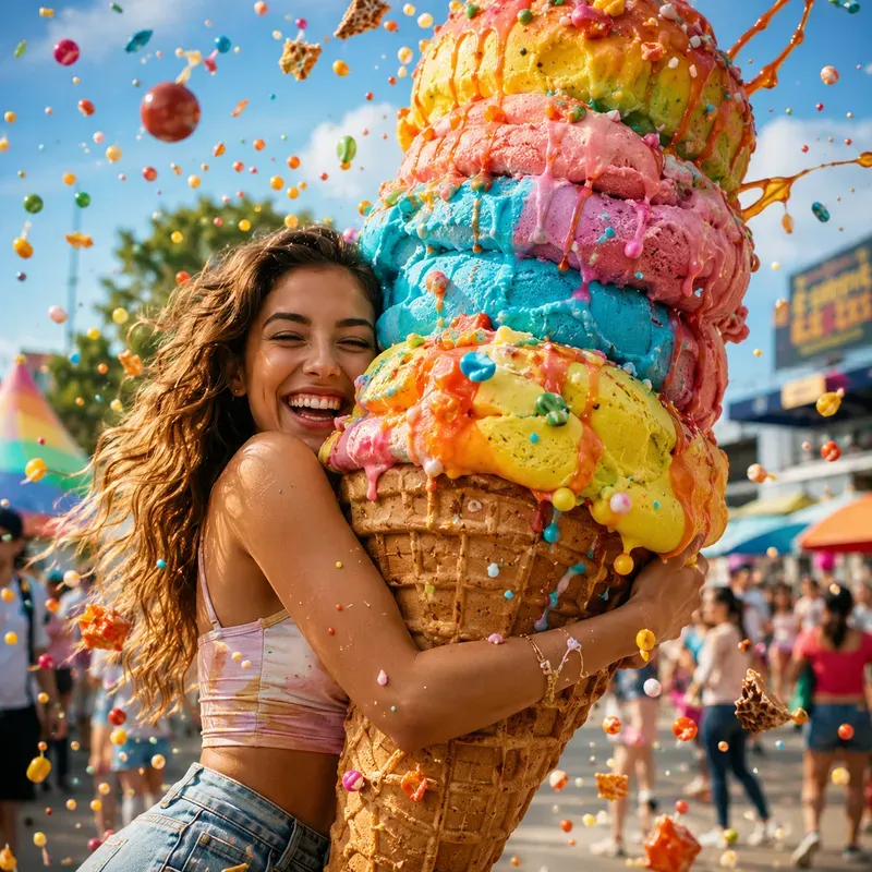 Giant Food Hug Festival Portraits