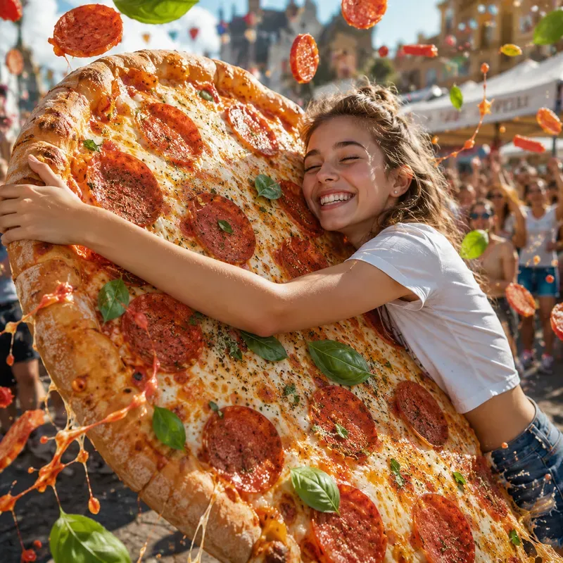 Giant Food Hug Festival Portraits