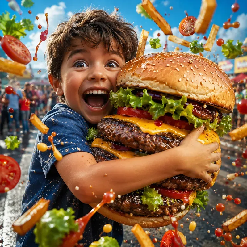 Giant Food Hug Festival Portraits