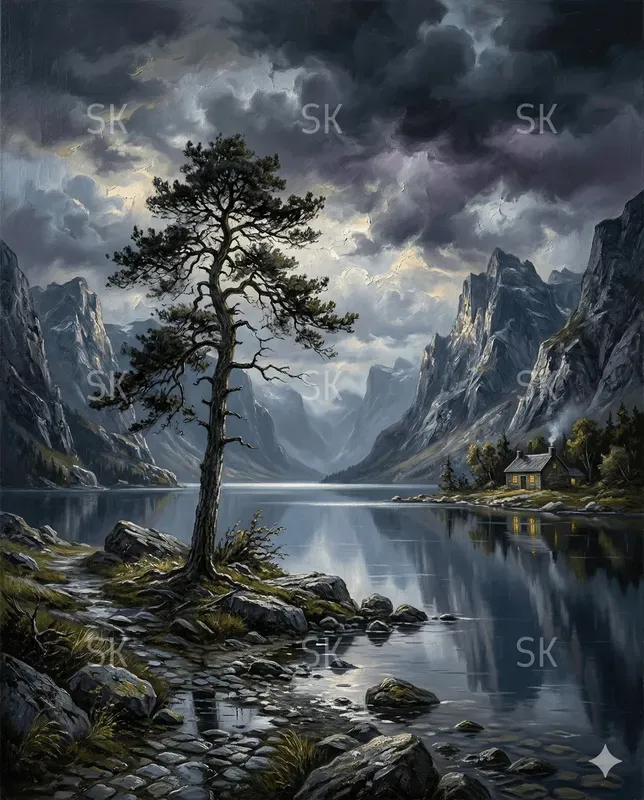 Cinematic Fantasy Oil Paintings