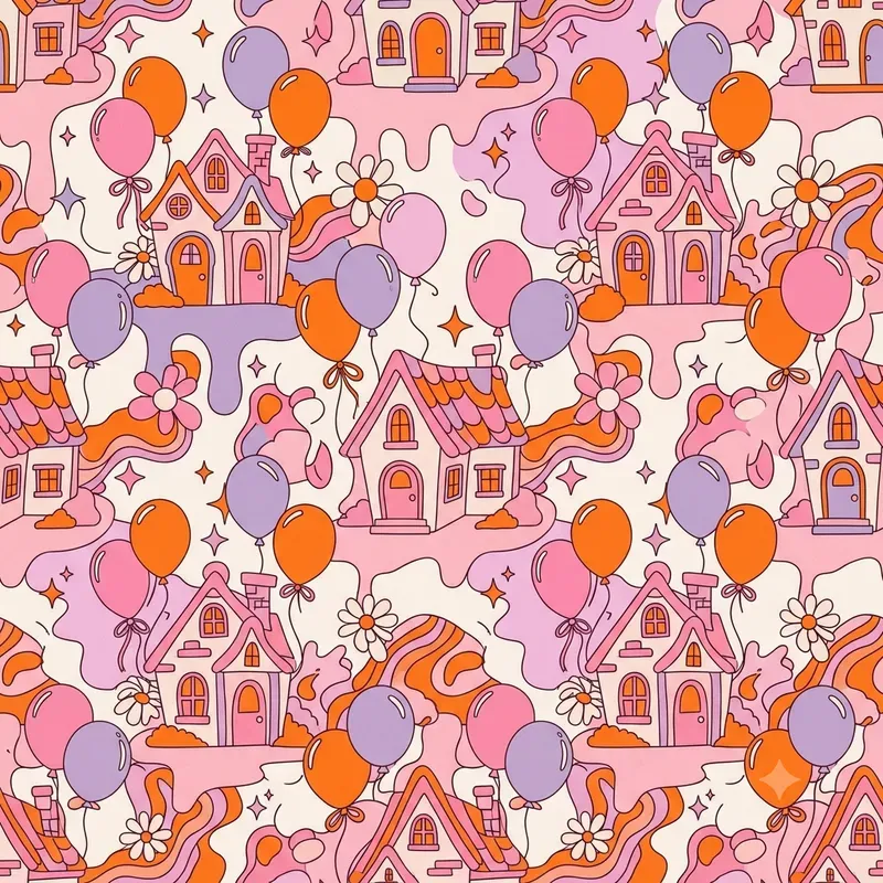 Halloween Textile Seamless Pattern Pods