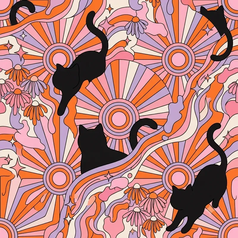 Halloween Textile Seamless Pattern Pods