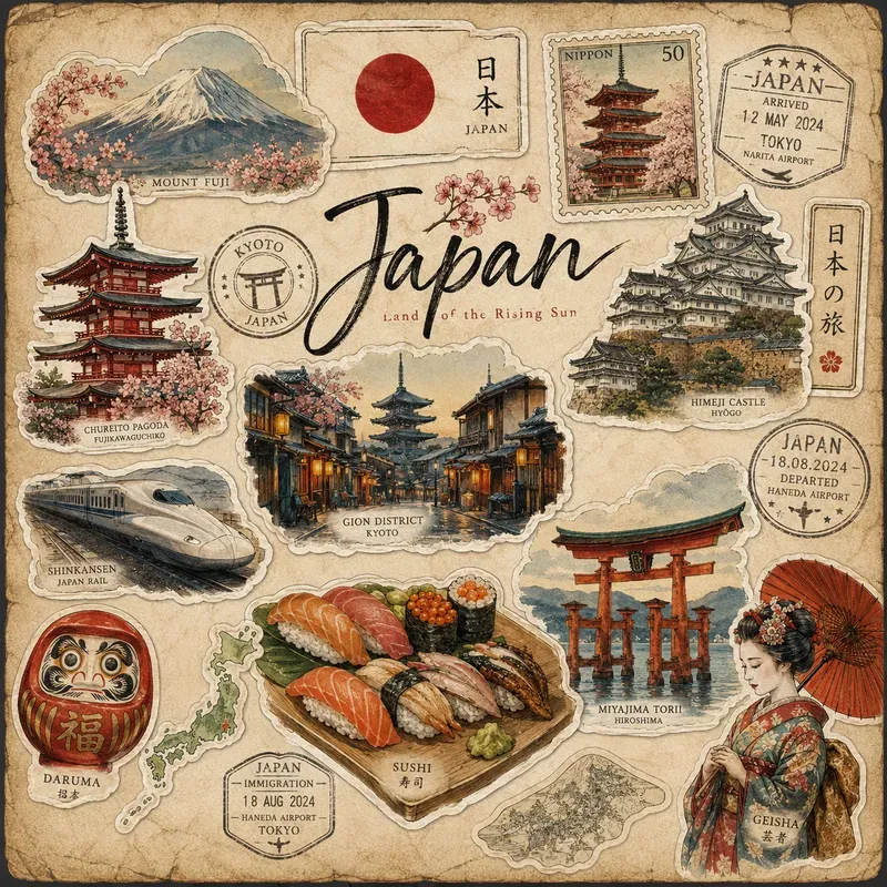 Vintage Travel Stickers
