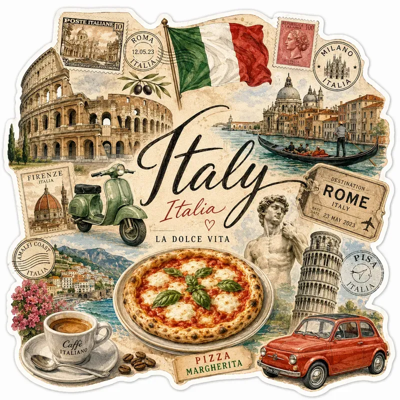 Vintage Travel Stickers