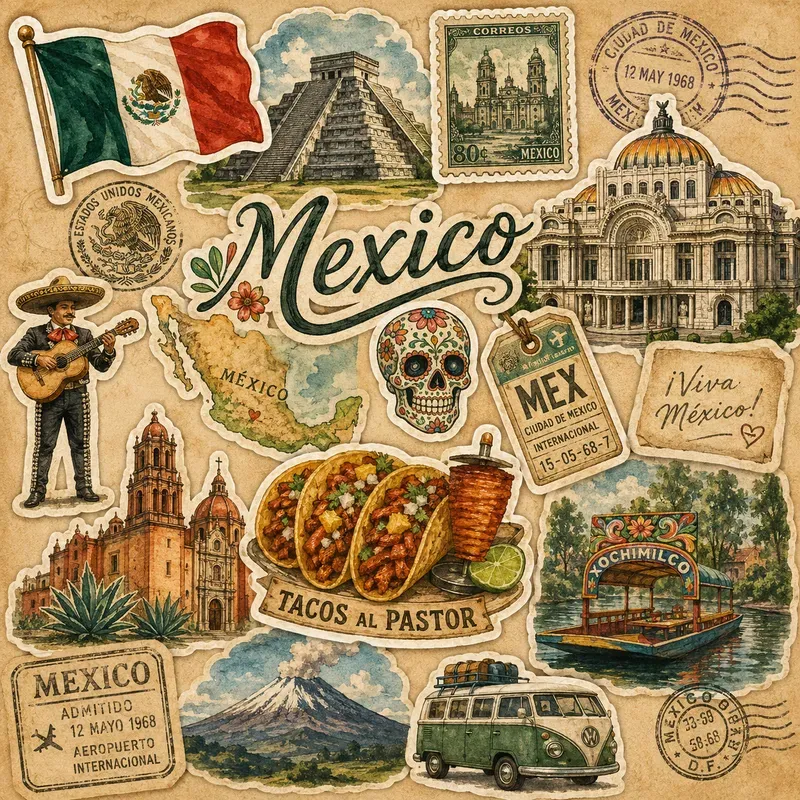 Vintage Travel Stickers