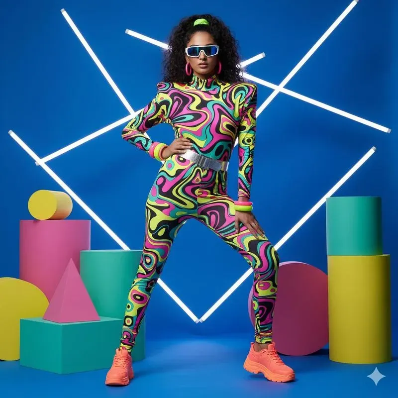 Retro Pop Fashion Editorial Photos