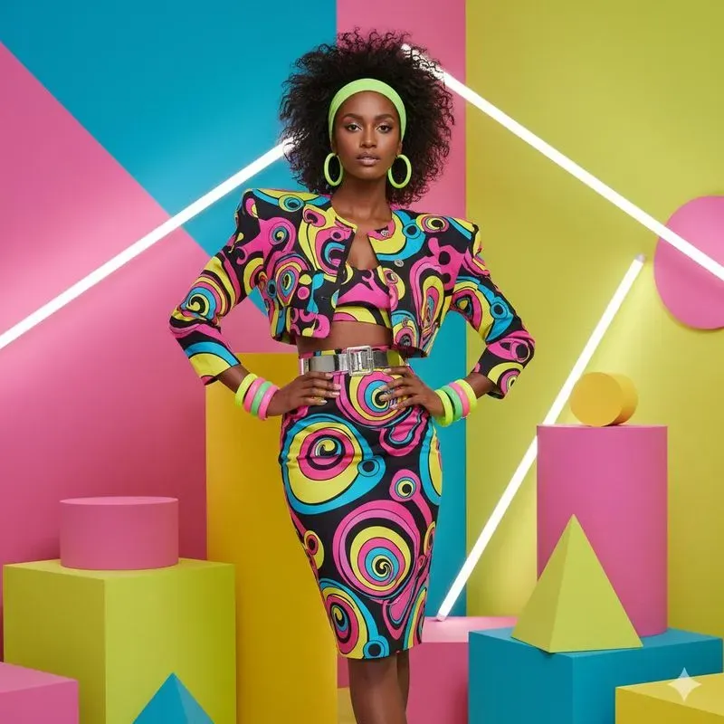 Retro Pop Fashion Editorial Photos