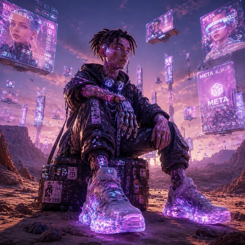 Soft Neon Scifi Portraits