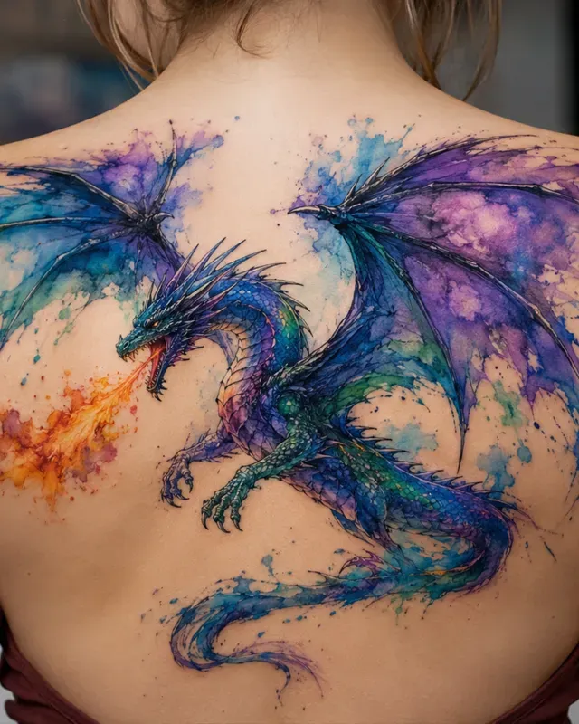 Vibrant Watercolor Tattoo Designs