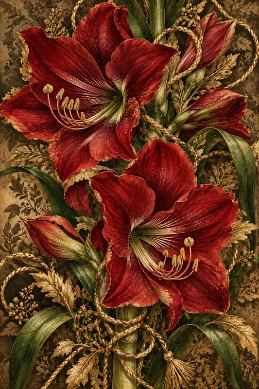 Christmas Floral Gift Wrap Paper Pods