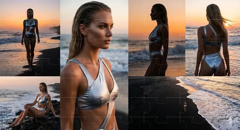 Beach Sunset Swimwear Editorials