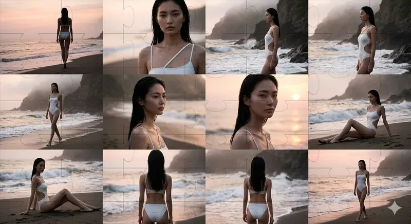 Beach Sunset Swimwear Editorials