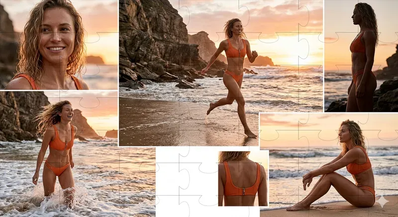 Beach Sunset Swimwear Editorials