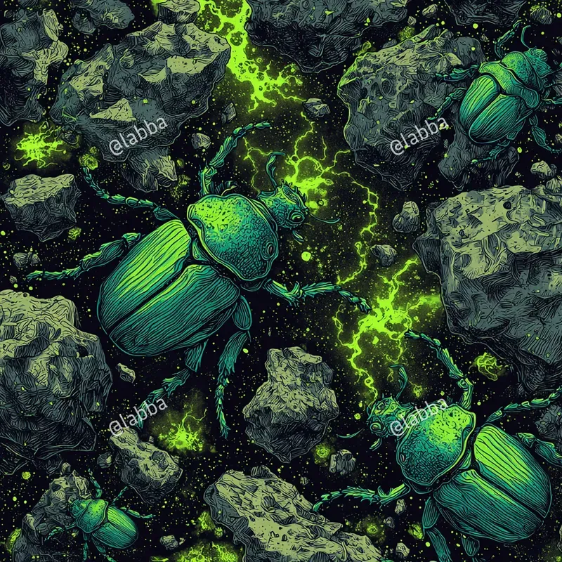 Retro Futuristic Cosmic Pulp Patterns