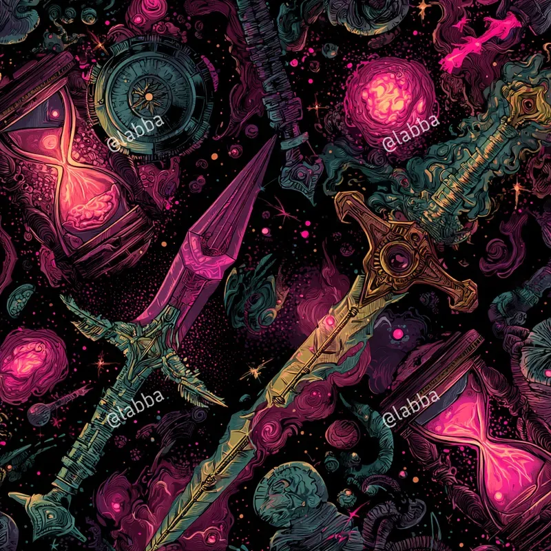 Retro Futuristic Cosmic Pulp Patterns