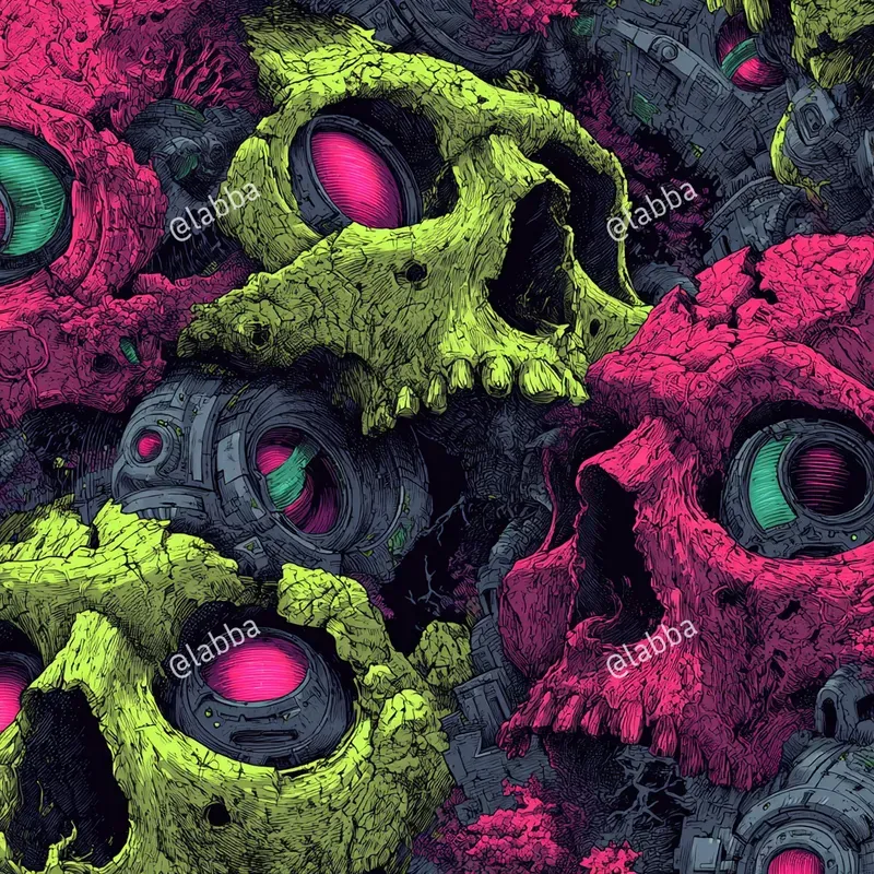 Retro Futuristic Cosmic Pulp Patterns