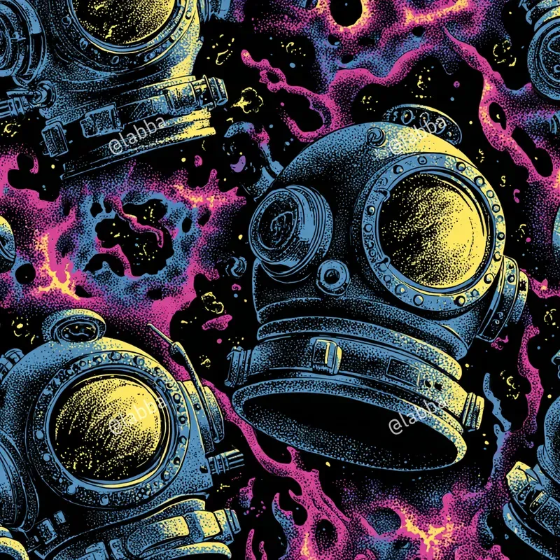 Retro Futuristic Cosmic Pulp Patterns