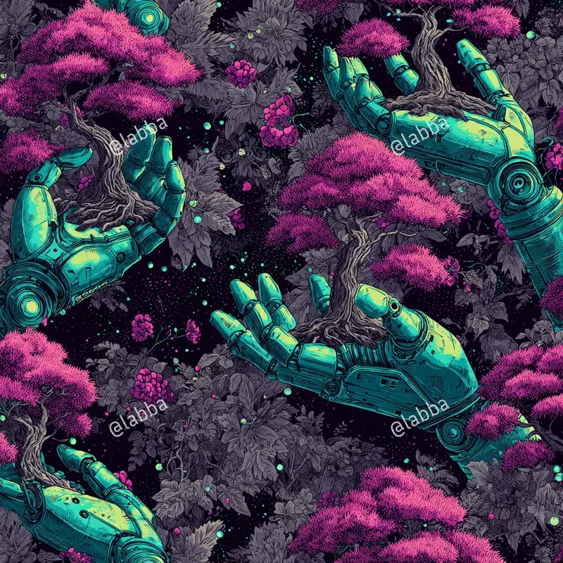 Retro Futuristic Cosmic Pulp Patterns