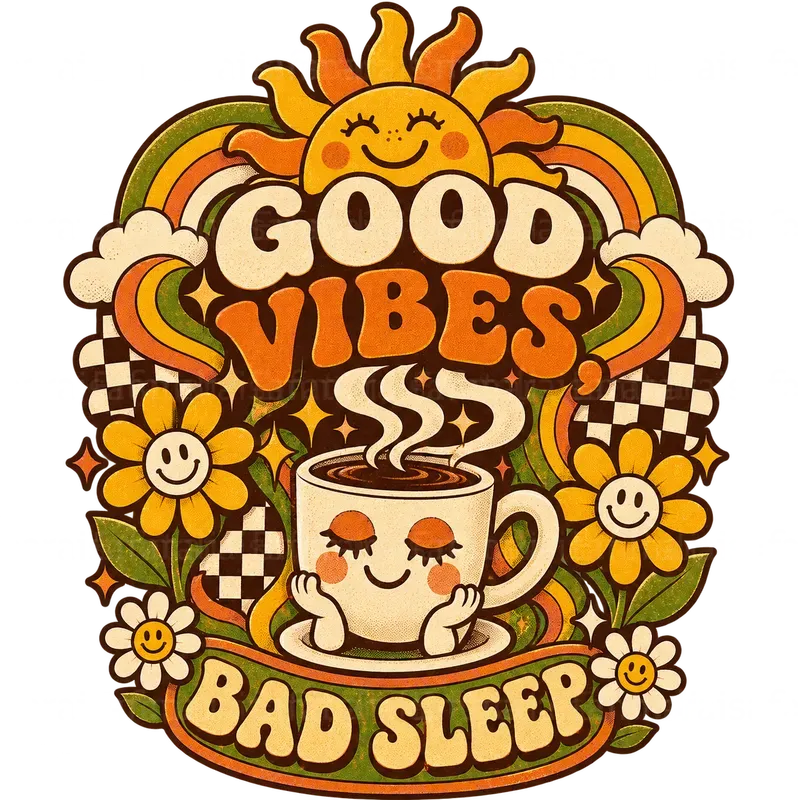 Groovy Retro Coffee Tshirt Designs