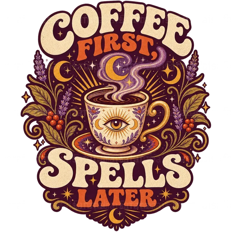Groovy Retro Coffee Tshirt Designs