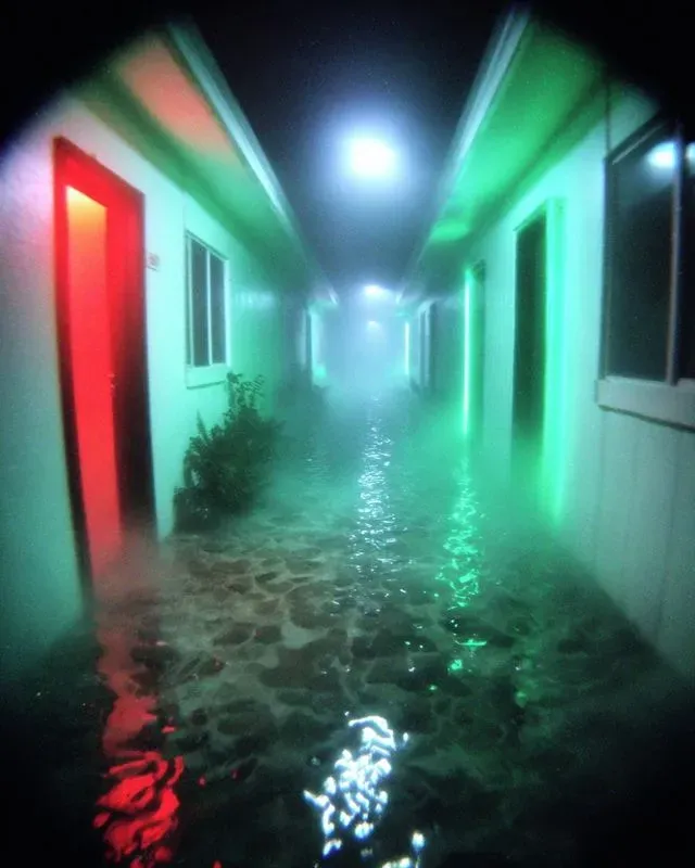 Neon Liminal Horror Cinematics