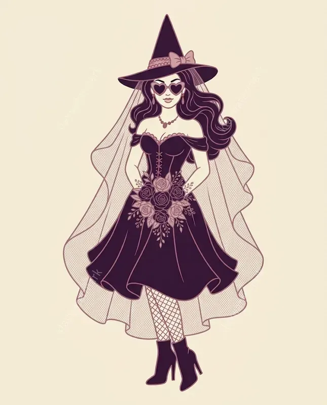 Witch Bachelorette Cliparts