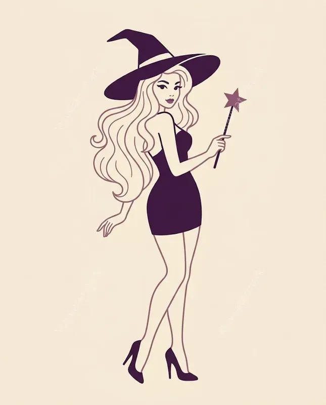 Witch Bachelorette Cliparts