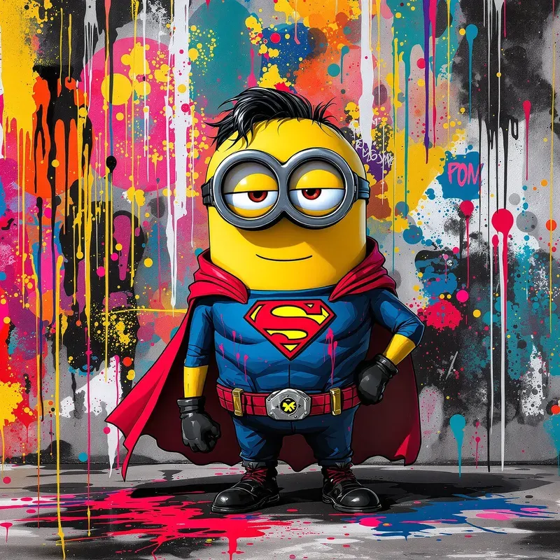 Hype Graffiti Character Anime Street Art